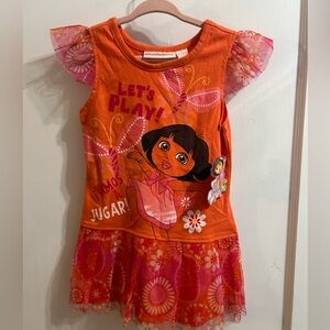 2013 Nickelodeon Orange Dora Dress with Pink Highlights